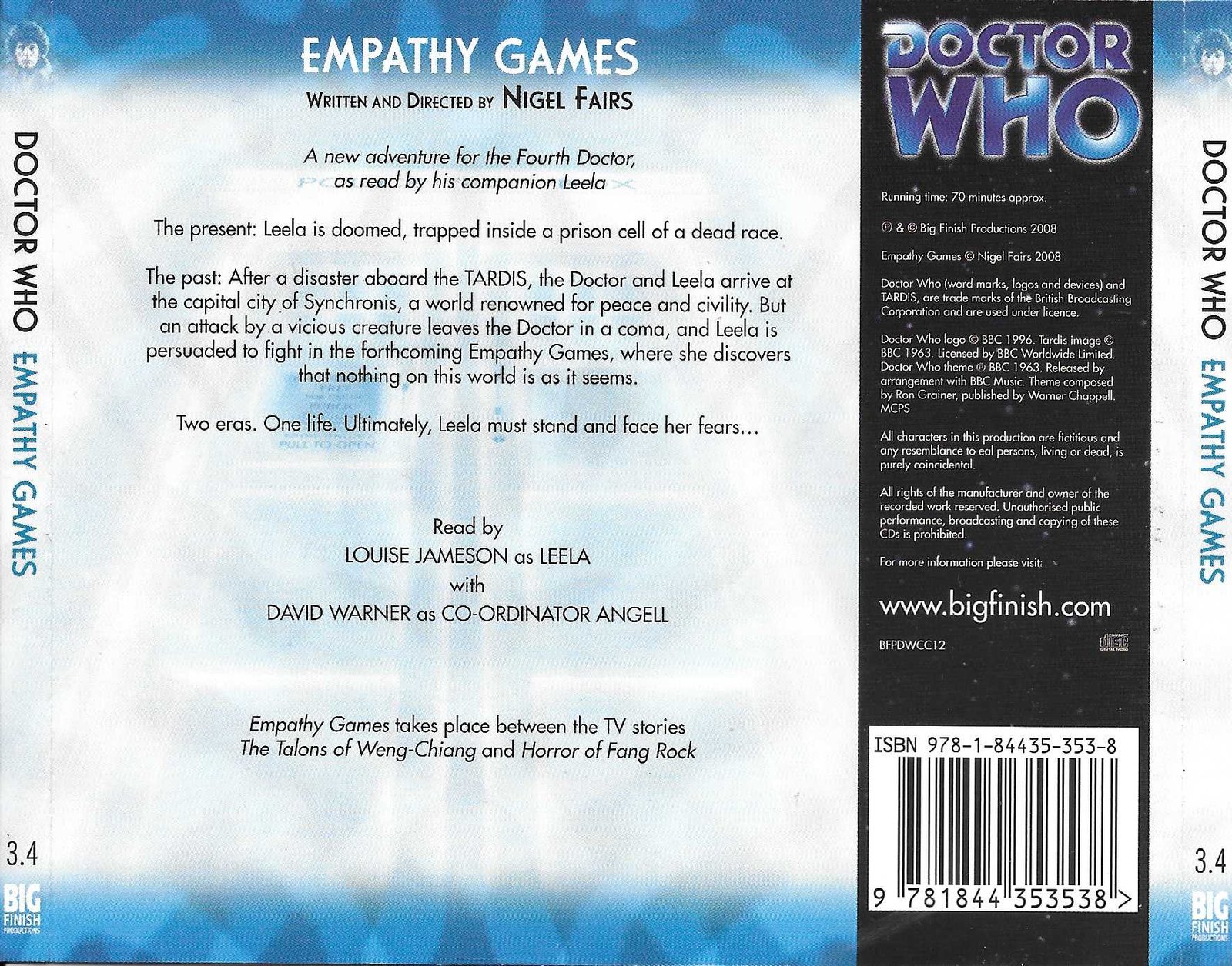 Back cover of BFPDWCC12